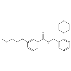 2-(2-methoxyethoxy)-N-((2-morpholinopyridin-3-yl)methyl)isonicotinamide Structure