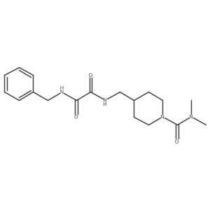 N1-benzyl-N2-((1-(dimethylcarbamoyl)piperidin-4-yl)methyl)oxalamide结构式