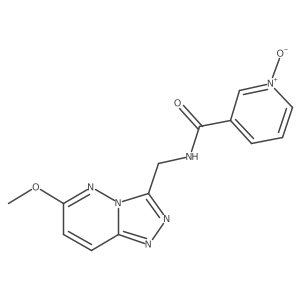 3-(((6-Methoxy-[1,2,4]triazolo[4,3-b]pyridazin-3-yl)methyl)carbamoyl)pyridine 1-oxide结构式