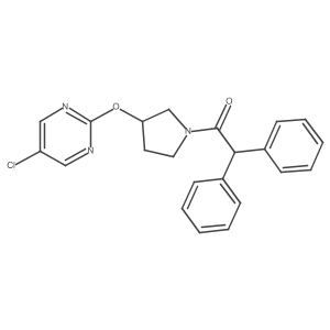 1-(3-((5-Chloropyrimidin-2-yl)oxy)pyrrolidin-1-yl)-2,2-diphenylethanone Structure
