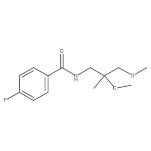 N-(2,3-dimethoxy-2-methylpropyl)-4-fluorobenzamide Structure