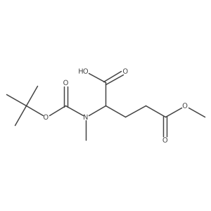 Boc-N-Me-D-Glu(OMe)-OH Structure