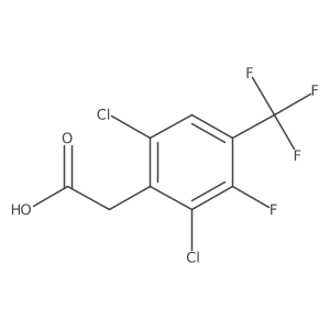 2,6-Dichloro-3-fluoro-4-(trifluoromethyl)phenylacetic acid结构式