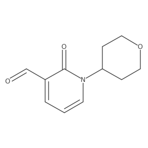 2-oxo-1-(tetrahydro-2H-pyran-4-yl)-1,2-dihydropyridine-3-carbaldehyde结构式
