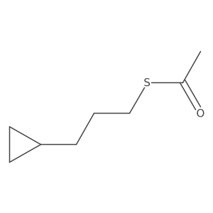 1-[(3-Cyclopropylpropyl)sulfanyl]ethan-1-one Structure