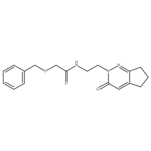 2-(benzyloxy)-N-(2-(3-oxo-3,5,6,7-tetrahydro-2H-cyclopenta[c]pyridazin-2-yl)ethyl)acetamide结构式