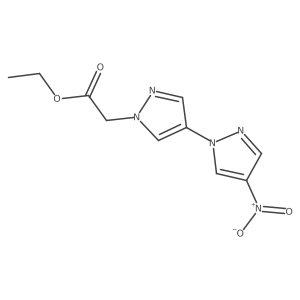 Ethyl (4-nitro-1'H-1,4'-bipyrazol-1'-yl)acetate结构式