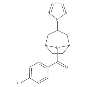 ((1R,5S)-3-(2H-1,2,3-triazol-2-yl)-8-azabicyclo[3.2.1]octan-8-yl)(4-chlorophenyl)methanone Structure