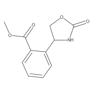 Methyl 2-(2-oxo-1,3-oxazolidin-4-yl)benzoate结构式