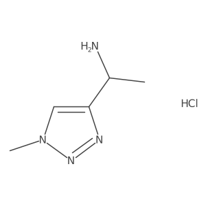 1-(1-Methyltriazol-4-yl)ethanamine;hydrochloride结构式