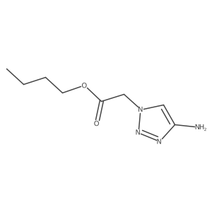 butyl 2-(4-amino-1H-1,2,3-triazol-1-yl)acetate Structure