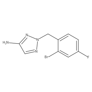 2-[(2-bromo-4-fluorophenyl)methyl]-2H-1,2,3-triazol-4-amine结构式
