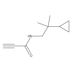 N-(2-cyclopropyl-2-methylpropyl)prop-2-ynamide结构式