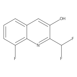 2-(Difluoromethyl)-8-fluoroquinolin-3-ol Structure