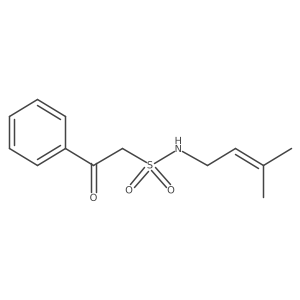N-(3-methylbut-2-en-1-yl)-2-oxo-2-phenylethane-1-sulfonamide Structure