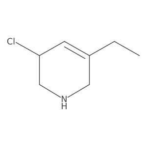 3-Chloro-5-ethyl-1,2,3,6-tetrahydropyridine结构式