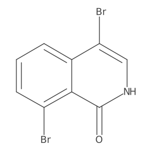 4,8-Dibromo-1,2-dihydroisoquinolin-1-one结构式