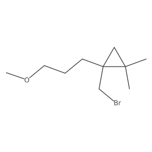 1-(Bromomethyl)-1-(3-methoxypropyl)-2,2-dimethylcyclopropane Structure