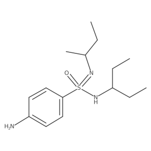 4-amino-N-(butan-2-yl)-N-(pentan-3-yl)benzene-1-sulfonoimidamide结构式