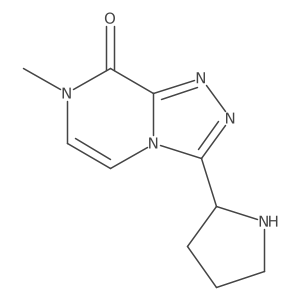 7-methyl-3-(pyrrolidin-2-yl)-7H,8H-[1,2,4]triazolo[4,3-a]pyrazin-8-one Structure