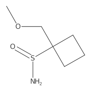 1-(Methoxymethyl)cyclobutane-1-sulfinamide Structure