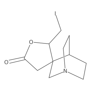 2'-(Iodomethyl)-4-azaspiro[bicyclo[2.2.2]octane-2,3'-oxolane]-5'-one Structure