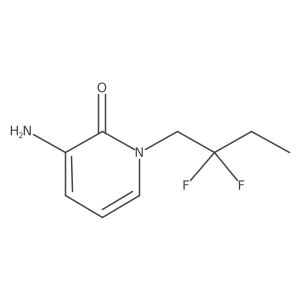 3-Amino-1-(2,2-difluorobutyl)-1,2-dihydropyridin-2-one Structure