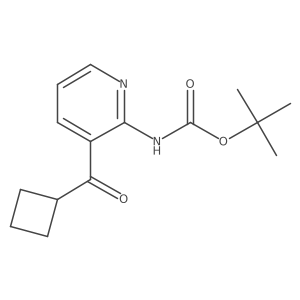 tert-butyl N-(3-cyclobutanecarbonylpyridin-2-yl)carbamate Structure