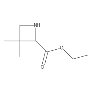 Ethyl 3,3-dimethylazetidine-2-carboxylate结构式