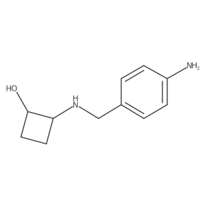 trans-2-{[(4-Aminophenyl)methyl]amino}cyclobutan-1-ol结构式