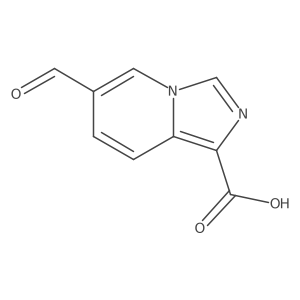 6-Formylimidazo[1,5-a]pyridine-1-carboxylic acid结构式