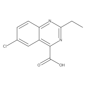 6-Chloro-2-ethylquinazoline-4-carboxylic acid Structure