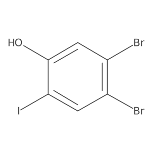 4,5-Dibromo-2-iodophenol结构式