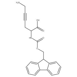 6-amino-2-({[(9H-fluoren-9-yl)methoxy]carbonyl}amino)hex-4-ynoic acid Structure