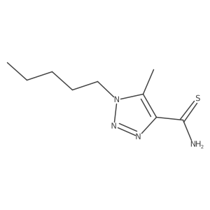 5-methyl-1-pentyl-1H-1,2,3-triazole-4-carbothioamide结构式