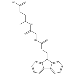 4-[2-({[(9H-fluoren-9-yl)methoxy]carbonyl}amino)acetamido]pentanoic acid结构式