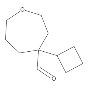 4-Cyclobutyloxepane-4-carbaldehyde Structure