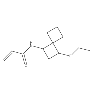 N-(3-Ethoxyspiro[3.3]heptan-1-yl)prop-2-enamide结构式