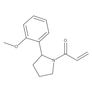 1-[2-(2-Methoxyphenyl)pyrrolidin-1-yl]prop-2-en-1-one结构式