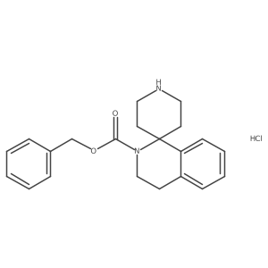 Benzyl 3,4-dihydrospiro[isoquinoline-1,4'-piperidine]-2-carboxylate hydrochloride Structure