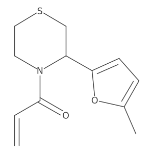 1-[3-(5-Methylfuran-2-yl)thiomorpholin-4-yl]prop-2-en-1-one结构式