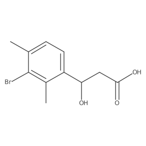 (3R)-3-(3-bromo-2,4-dimethylphenyl)-3-hydroxypropanoic acid Structure