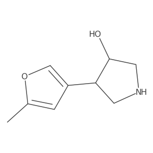 rac-(3R,4S)-4-(5-methylfuran-3-yl)pyrrolidin-3-ol Structure