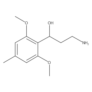 (1S)-3-amino-1-(2,6-dimethoxy-4-methylphenyl)propan-1-ol Structure