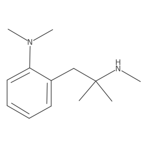 N,N-dimethyl-2-[2-methyl-2-(methylamino)propyl]aniline结构式