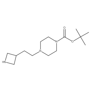 Tert-butyl 4-[2-(azetidin-3-yl)ethyl]piperazine-1-carboxylate Structure