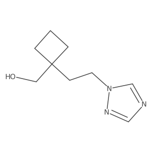 {1-[2-(1H-1,2,4-triazol-1-yl)ethyl]cyclobutyl}methanol Structure