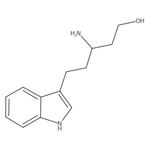 3-amino-5-(1H-indol-3-yl)pentan-1-ol结构式