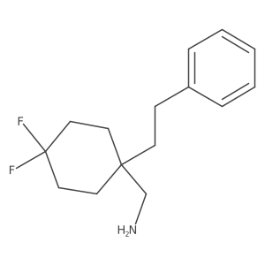 [4,4-Difluoro-1-(2-phenylethyl)cyclohexyl]methanamine Structure