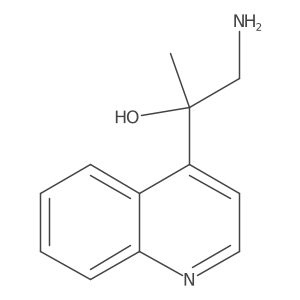 1-Amino-2-(quinolin-4-yl)propan-2-ol结构式